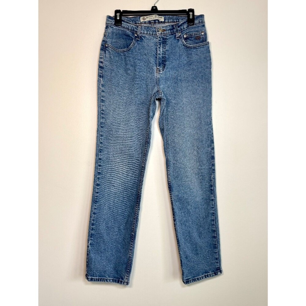 Harley Davidson Women's Straight Leg Jeans Vintage Y2K 2000s | Size 8